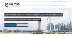 Desktop Screenshot of one-visa.com